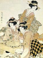 Women playing Go. Artist & title unknown